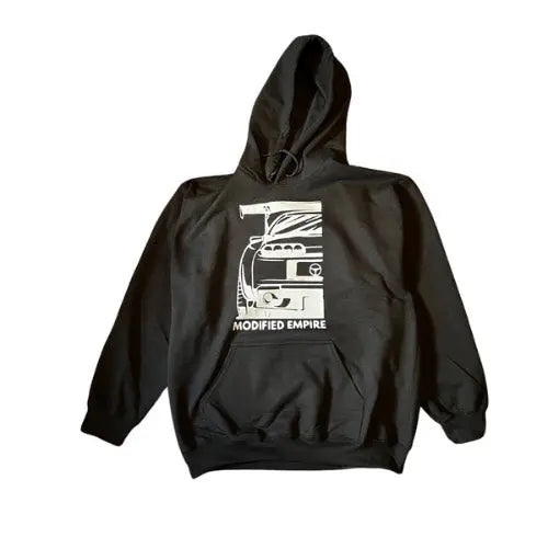 Black/White Modified Empire Toyota Supra Hoodie Front