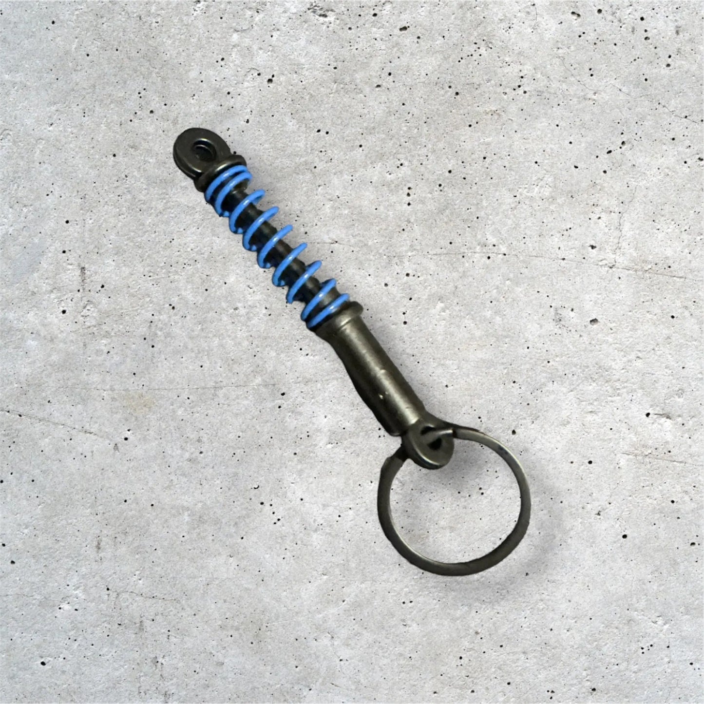 Black/Blue Coilover Keychain