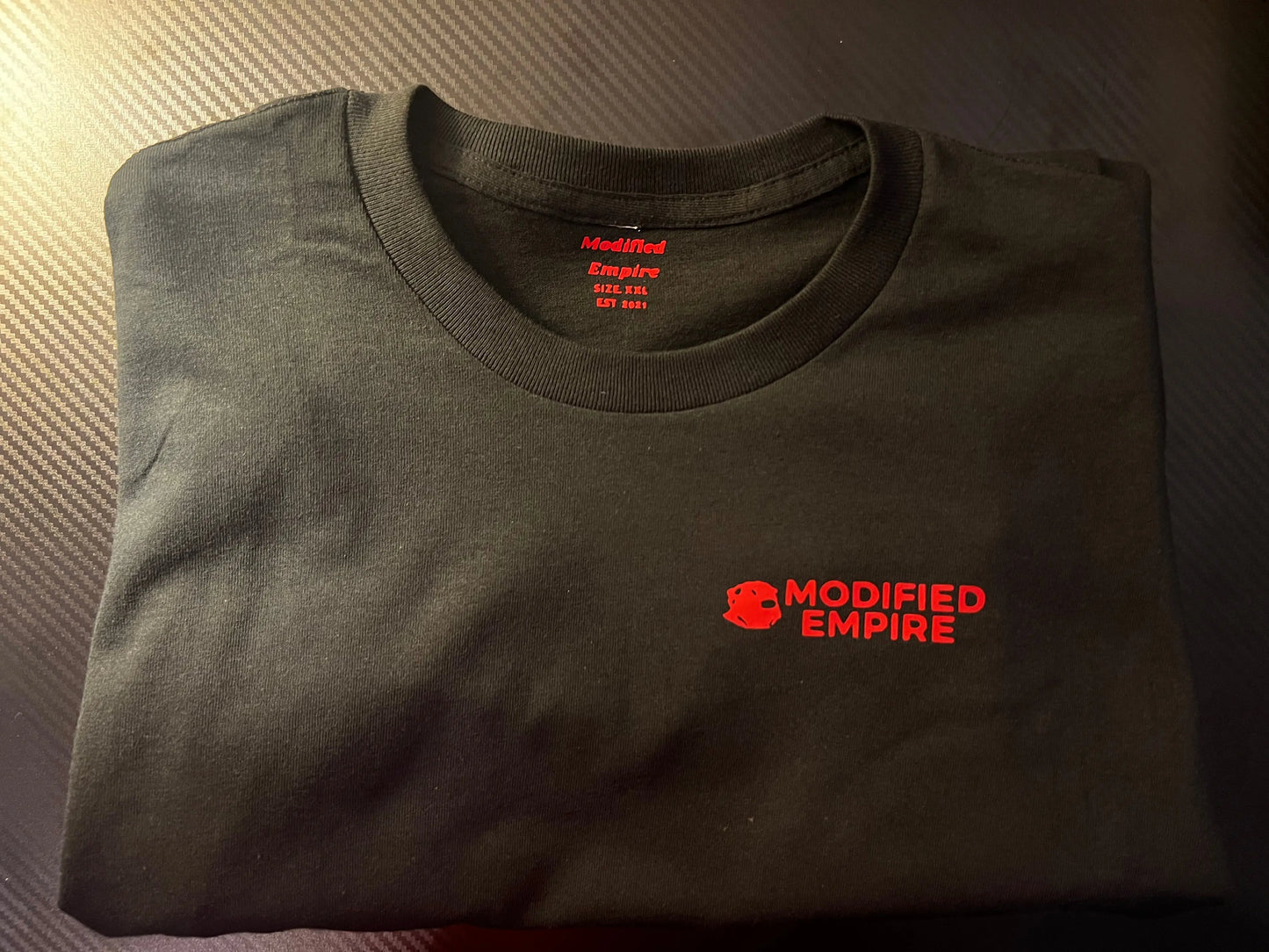Black/Red Modified Empire V1 Shirt Front