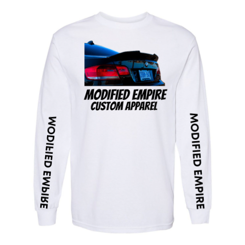 White Modified Empire V6 Long Sleeve Front