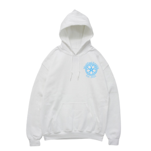 White Modified Empire 1 Series Hoodie Front