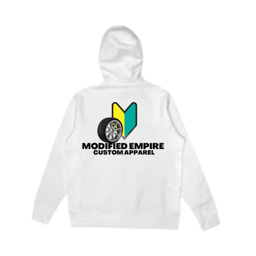 White Modified Empire V2 Hoodie Back