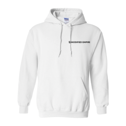 White Modified Empire V2 Hoodie Front