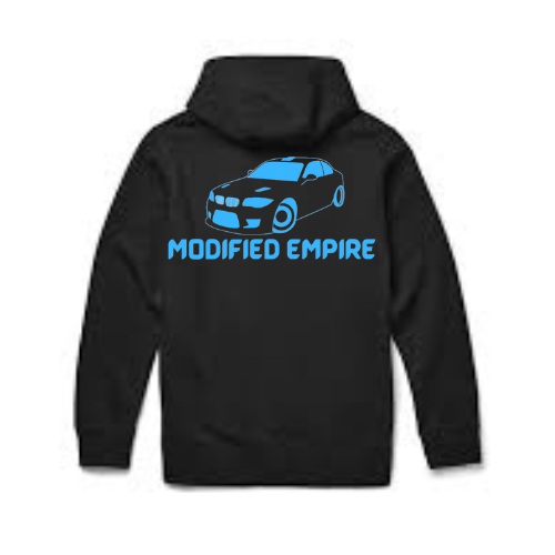 Black Modified Empire 1 Series Hoodie Back