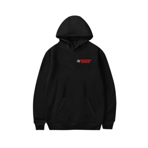 Black/Red Modified Empire V1 Hoodie Front
