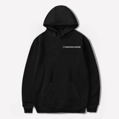 Black Modified Empire V2 Hoodie Front