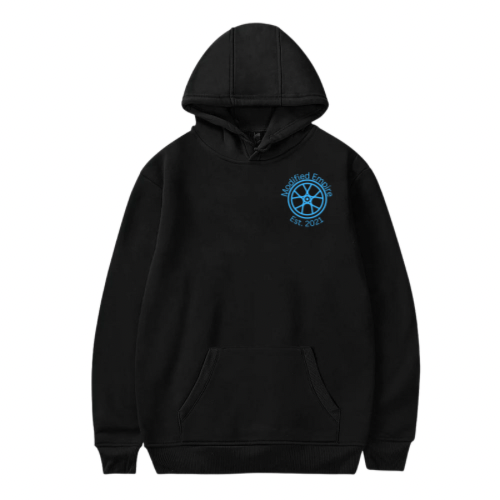 Black Modified Empire 1 Series Hoodie Front