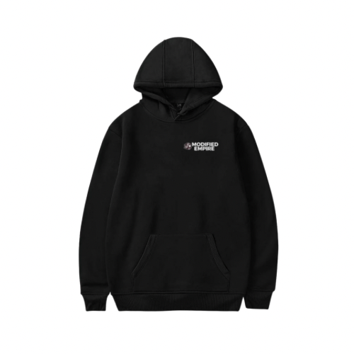 Black/White Modified Empire V1 Hoodie Front