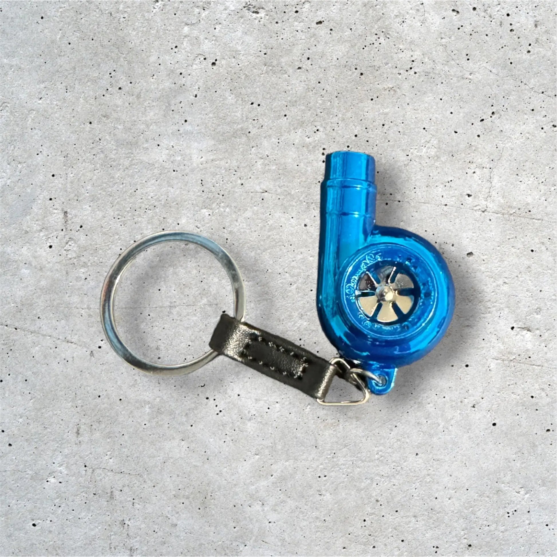 Blue Turbo Keychain