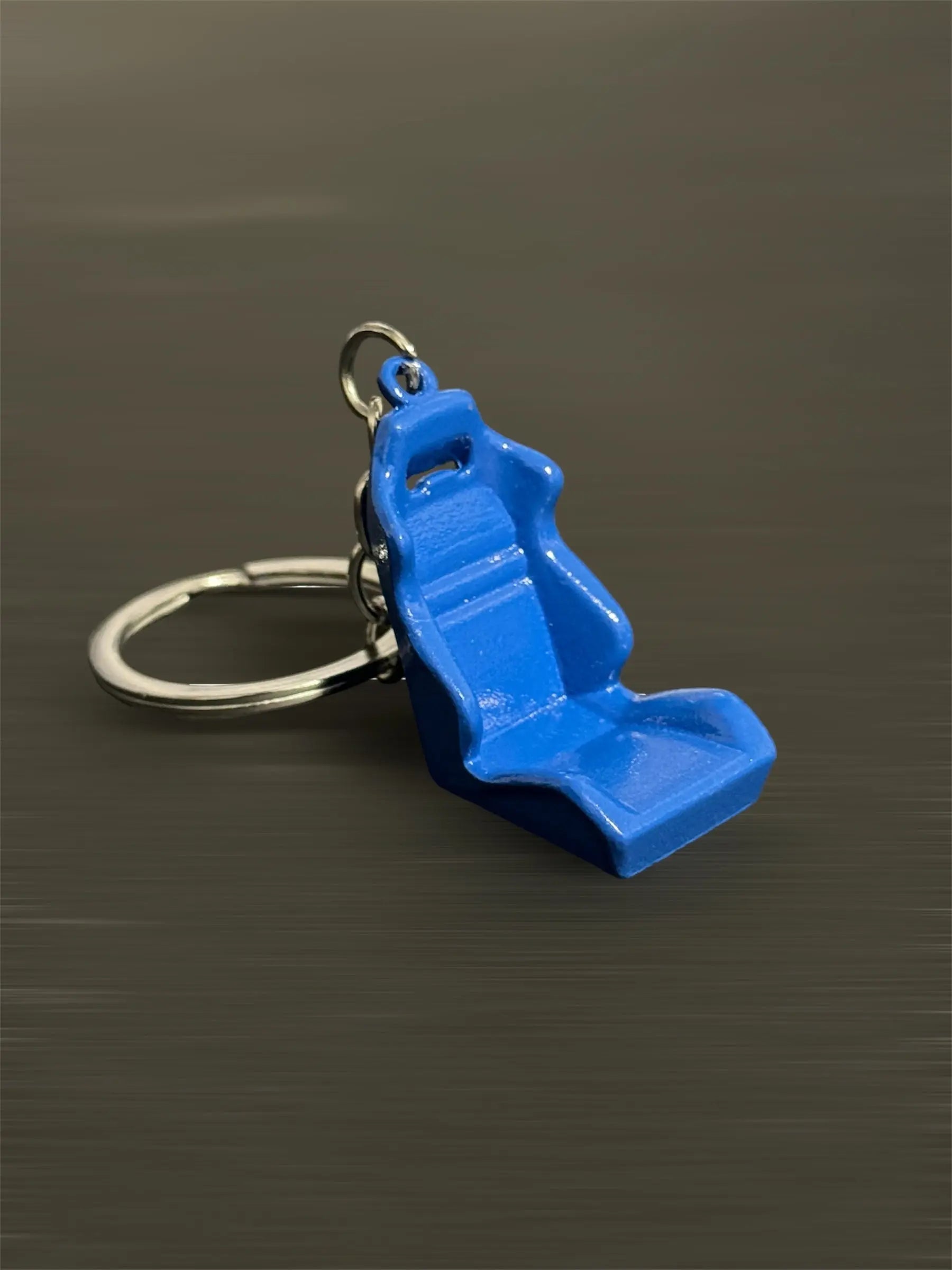 Blue Racing Seat Keychain