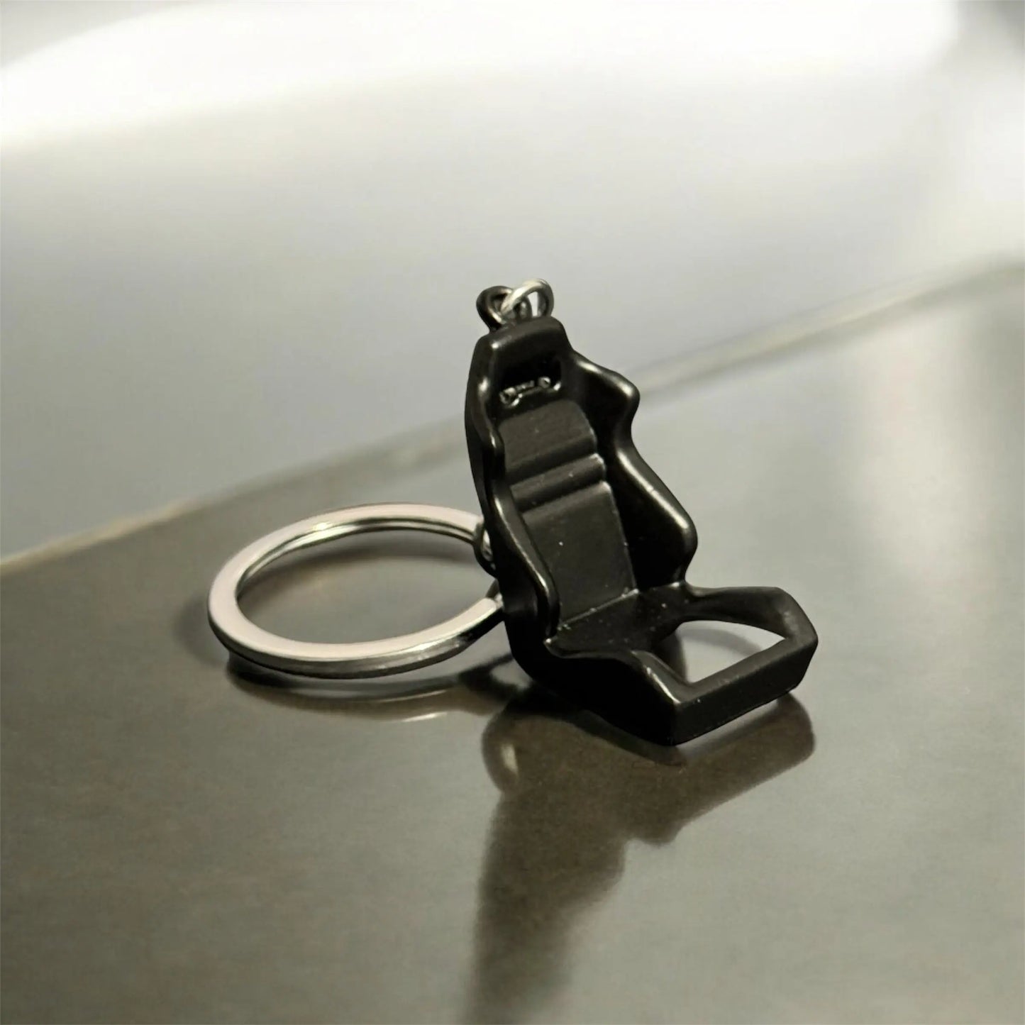 Black Racing Seat Keychain