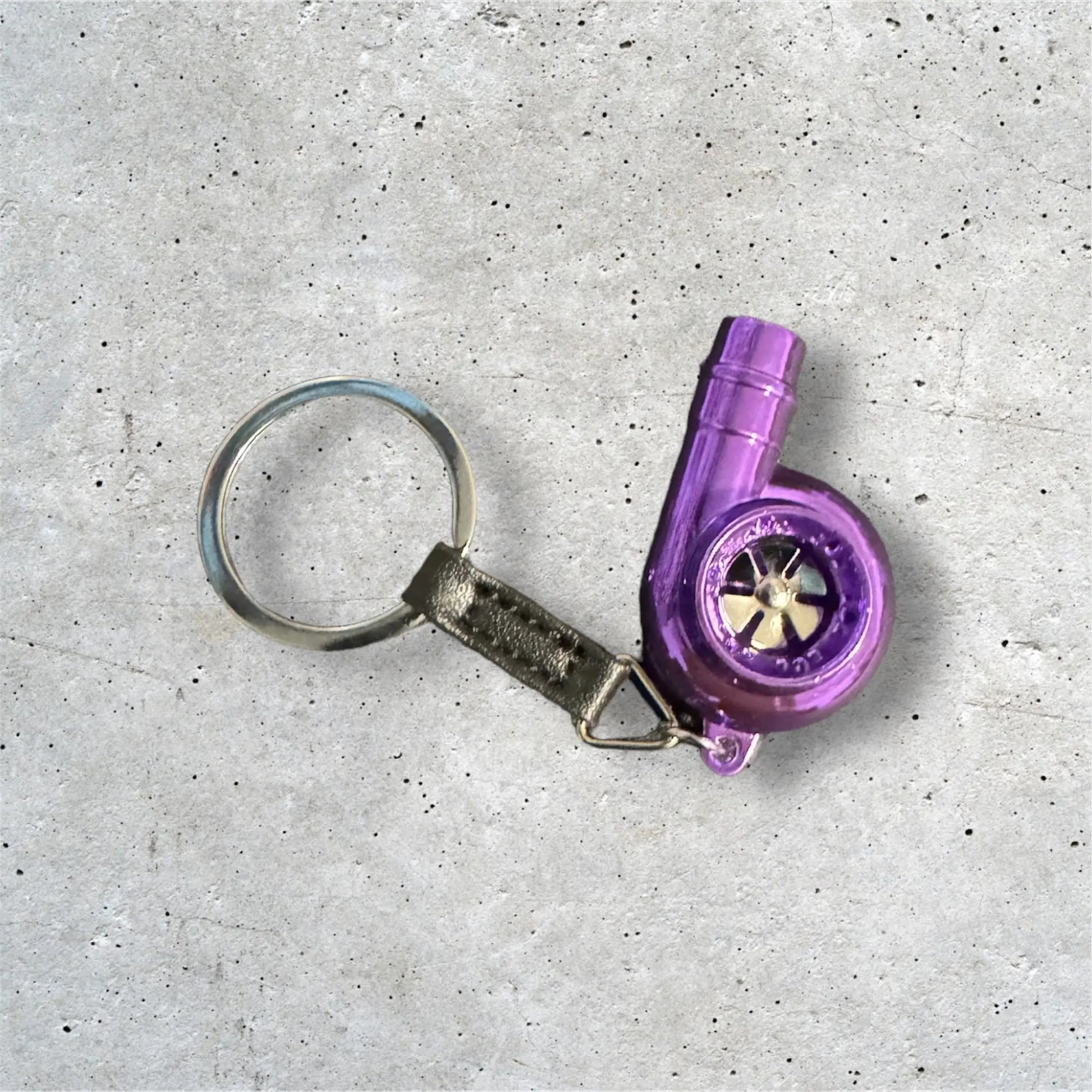 Purple Turbo Keychain