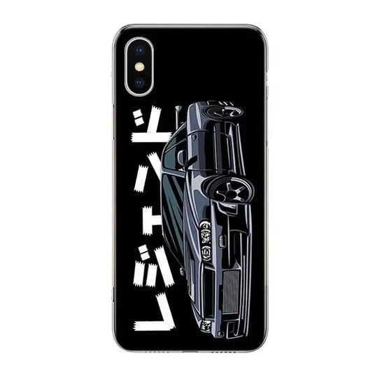 Black Nissan Skyline R34 Gtr IPhone case back