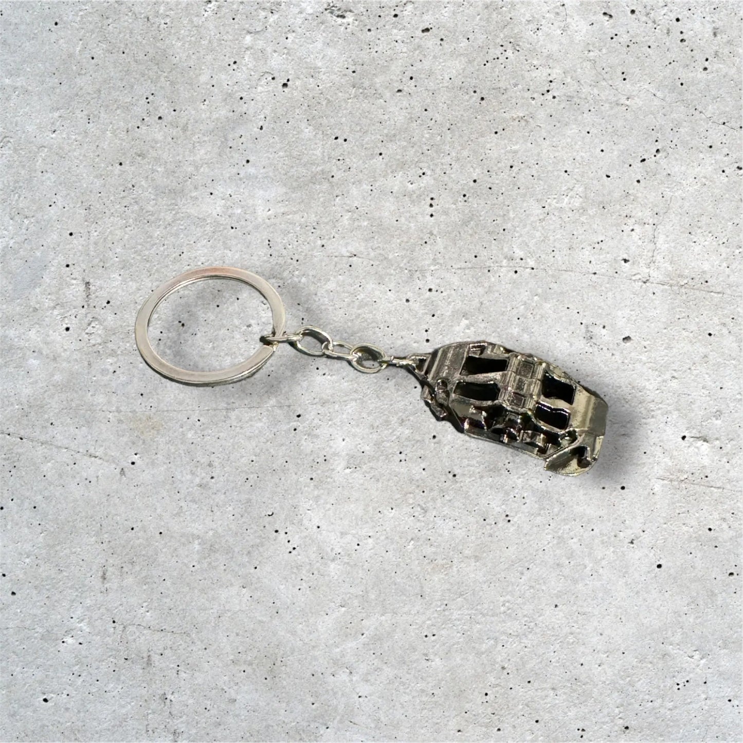 Silver Brake Caliper Keychain