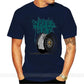 Navy Blue Wheel Art Shirt Front