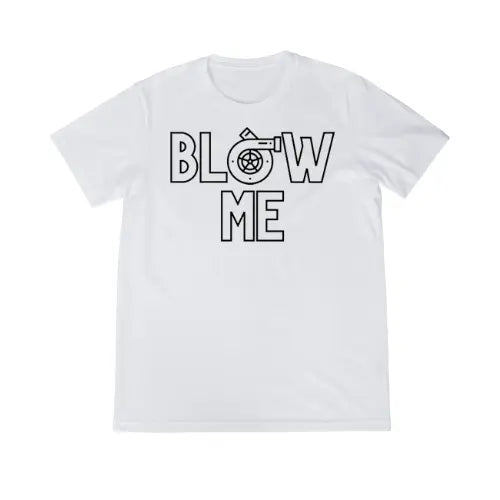 White Blow Me Shirt Front