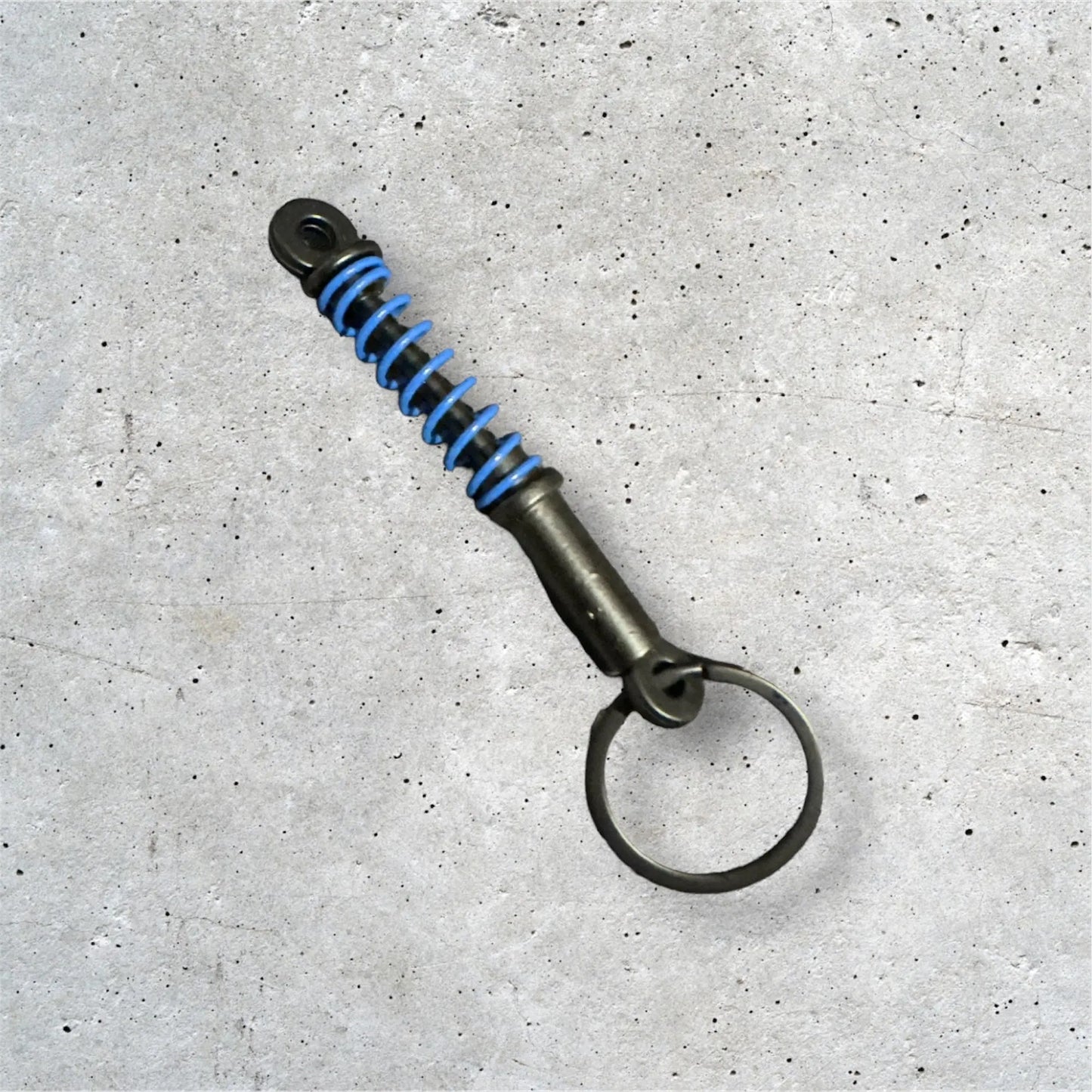 Black/Blue Coilover Keychain