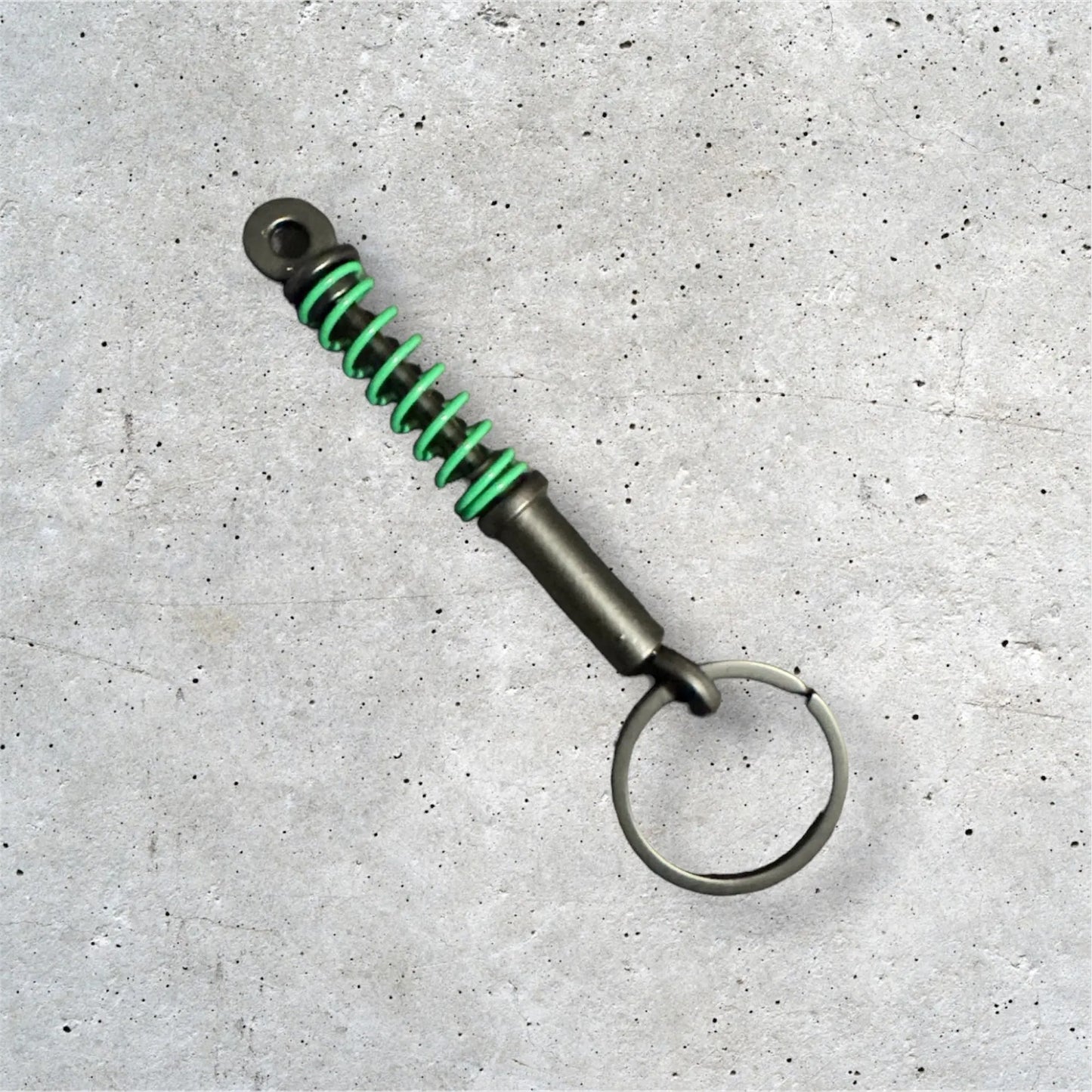 Black/Green Coilover Keychain