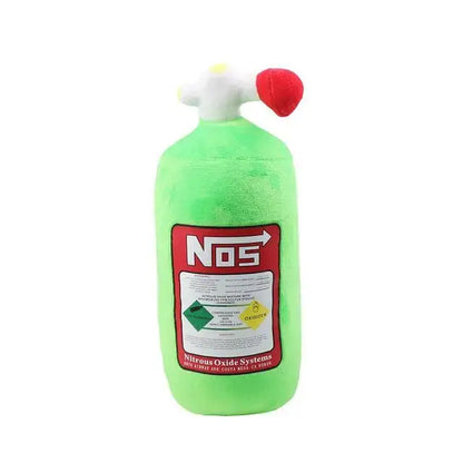 Green Nos Bottle Pillow Front