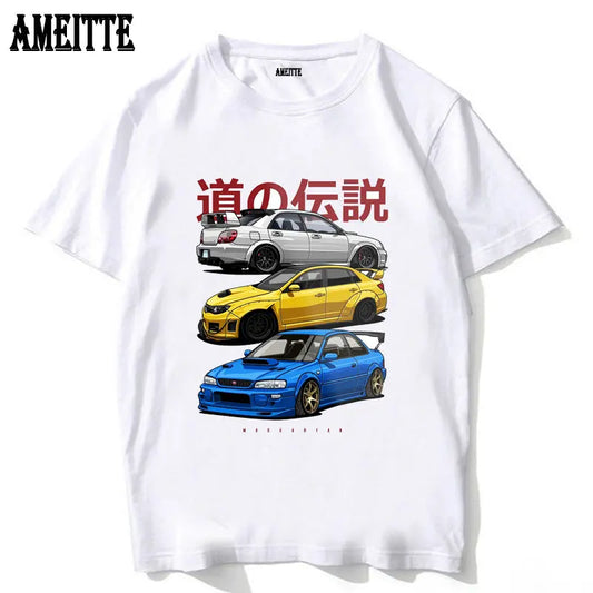 White Subaru WRX STI Shirt Front