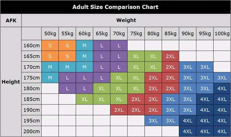 Honda Civic Type R Shirt Sizing Chart