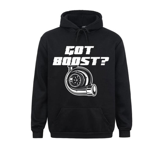 Black Got Boost Hoodie Front