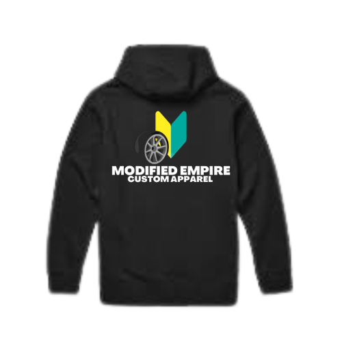 Black Modified Empire V2 Hoodie Back