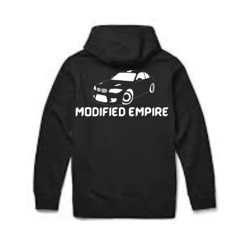 Black Modified Empire 1 Series Hoodie Back